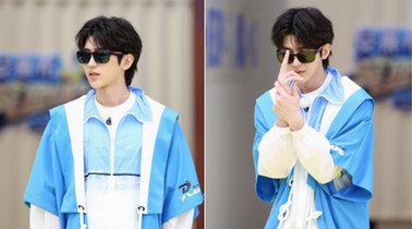奔跑吧,蔡徐坤!太陽鏡造型刮起青春風(fēng)暴