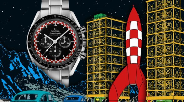 【開(kāi)箱】歐米茄超霸月球表“丁丁盤(pán)”特別款！